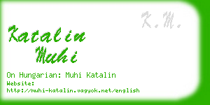 katalin muhi business card